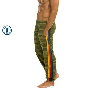 5 Stripe Sweatpants - Camo Size Medium - Men’s (technically)